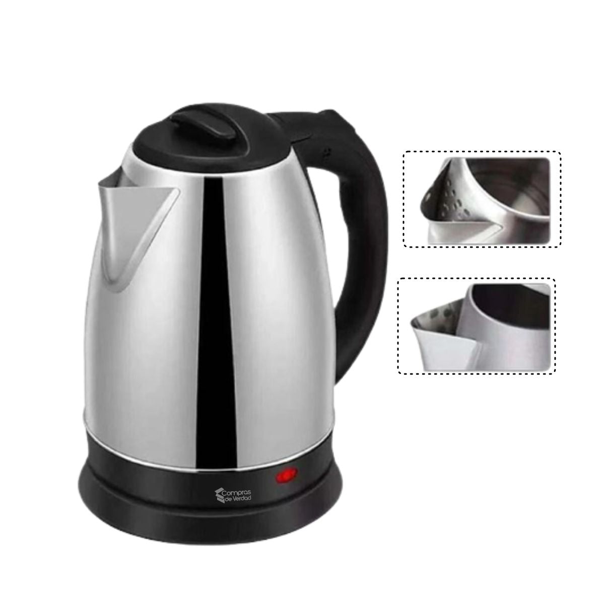 Jarra Hervidora Eléctrica 2L Acero Inoxidable | Calienta Agua en Minutos ⚡